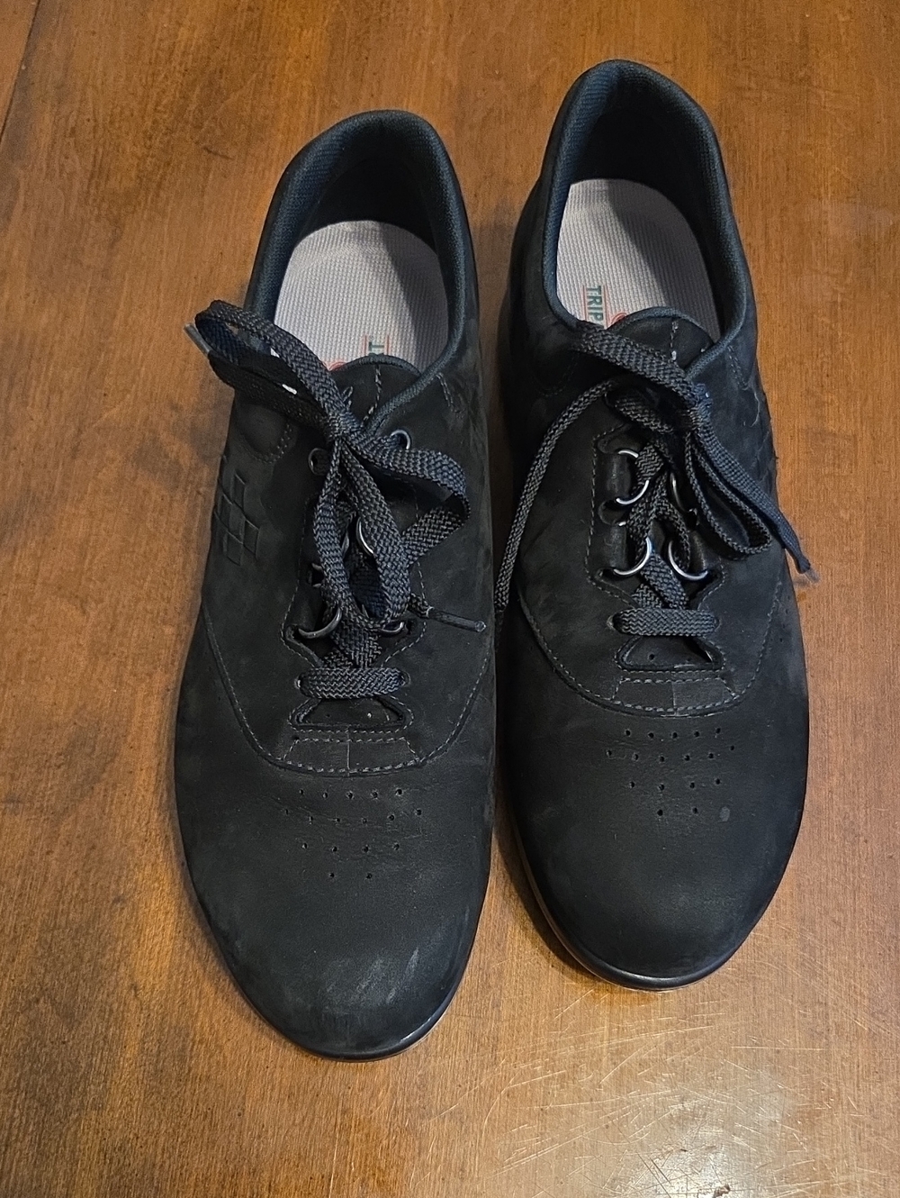 SAS Black Women's Casual Lace-Up Sneakers